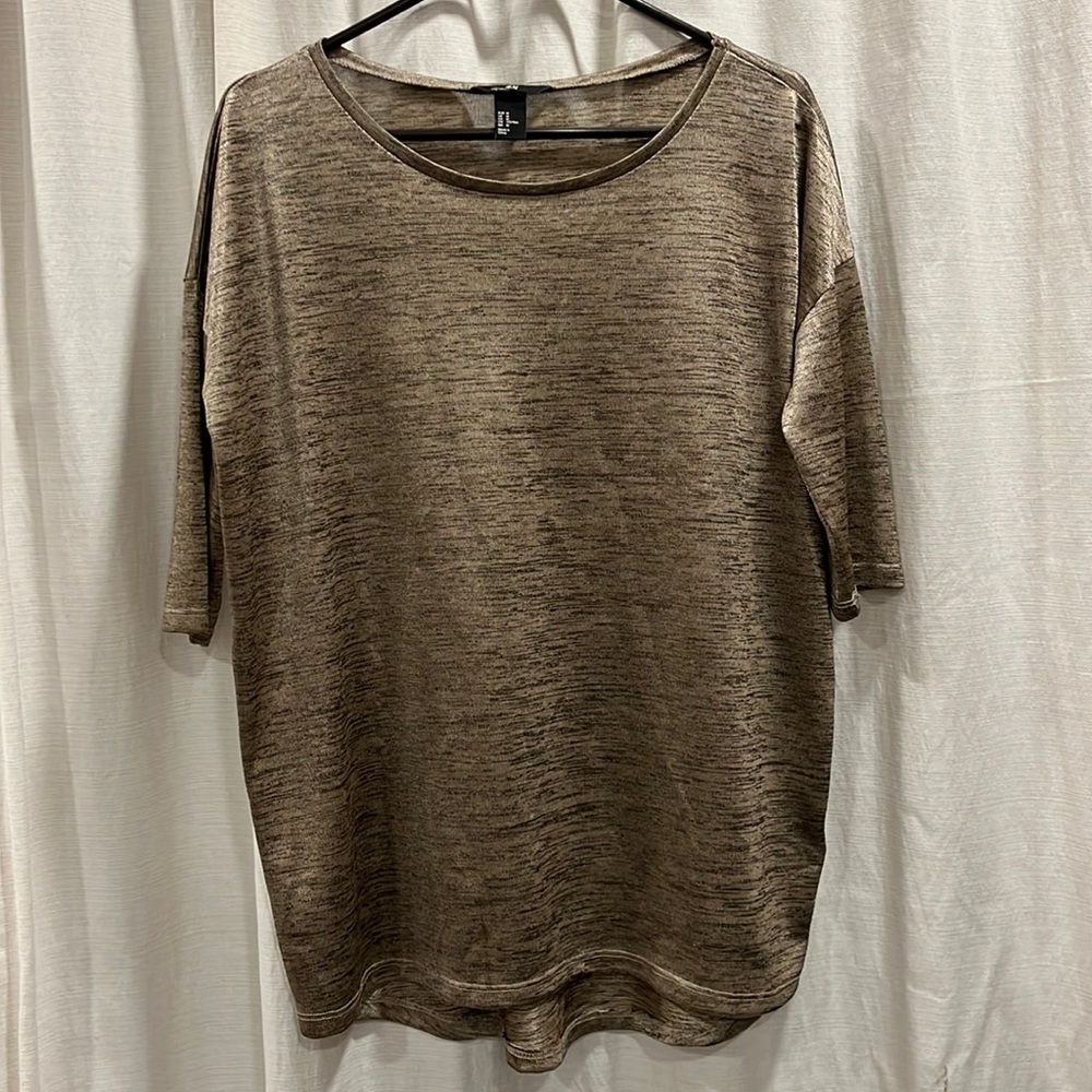 Good goldish shimmery shirt
